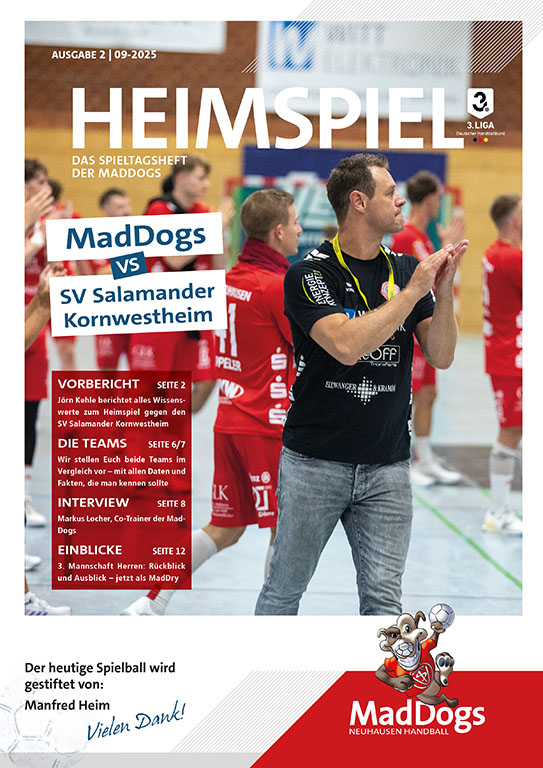 Das Spielheft zum aktuellen Heimspiel