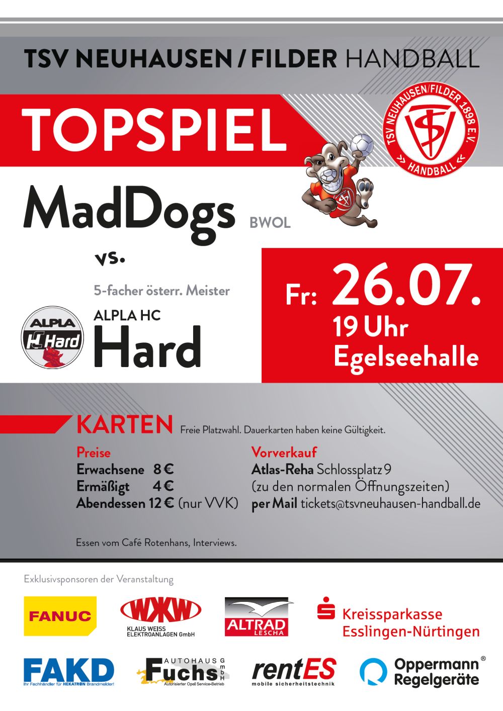 Österreichisches Topteam Alpla HC Hard kommt zum Topspiel