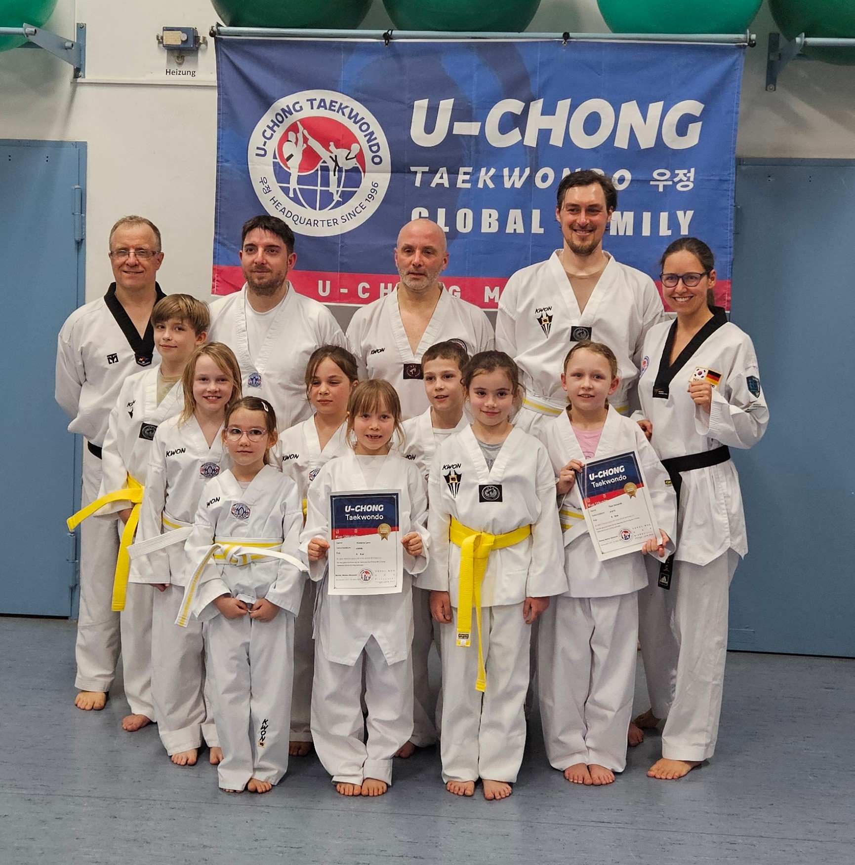 Erfolgreiche Taekwondo-Prüfung